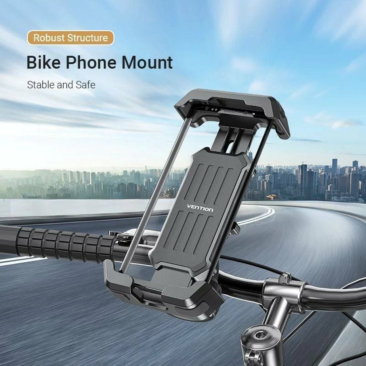 Vention Fiets Telefoonhouder Vention Ksfb0 Zwart