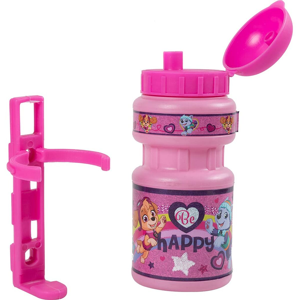 The Paw Patrol Kinderfles Voor Fiets The Paw Patrol Cz10554 Roze 350 Ml