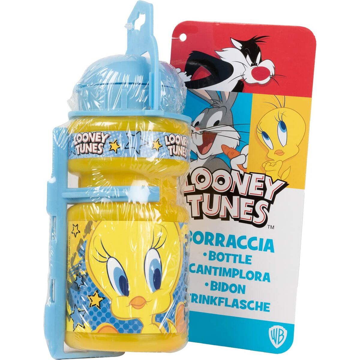 Looney Tunes Kinderfles Voor Fiets Looney Tunes Cz10968 Geel 350 Ml