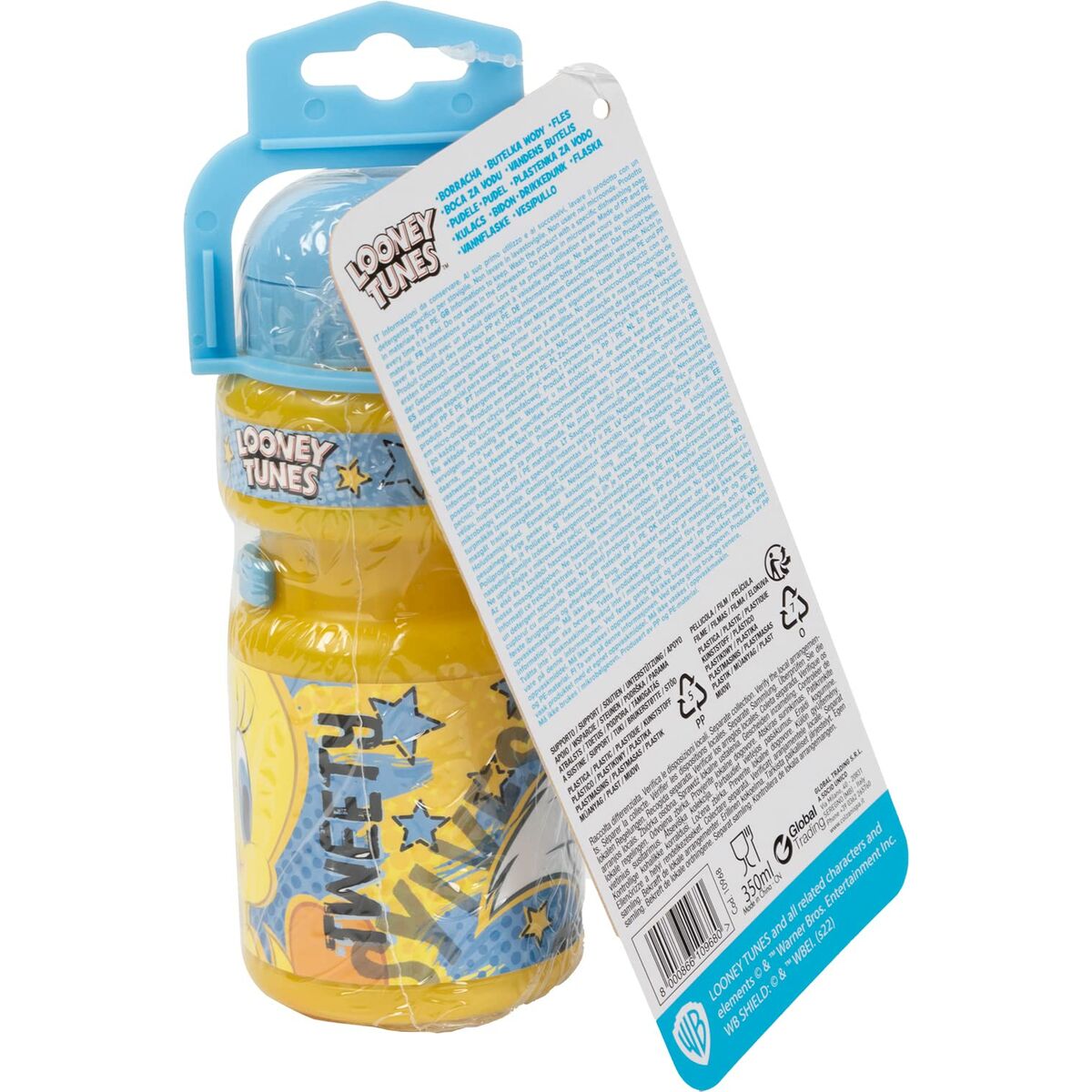 Looney Tunes Kinderfles Voor Fiets Looney Tunes Cz10968 Geel 350 Ml