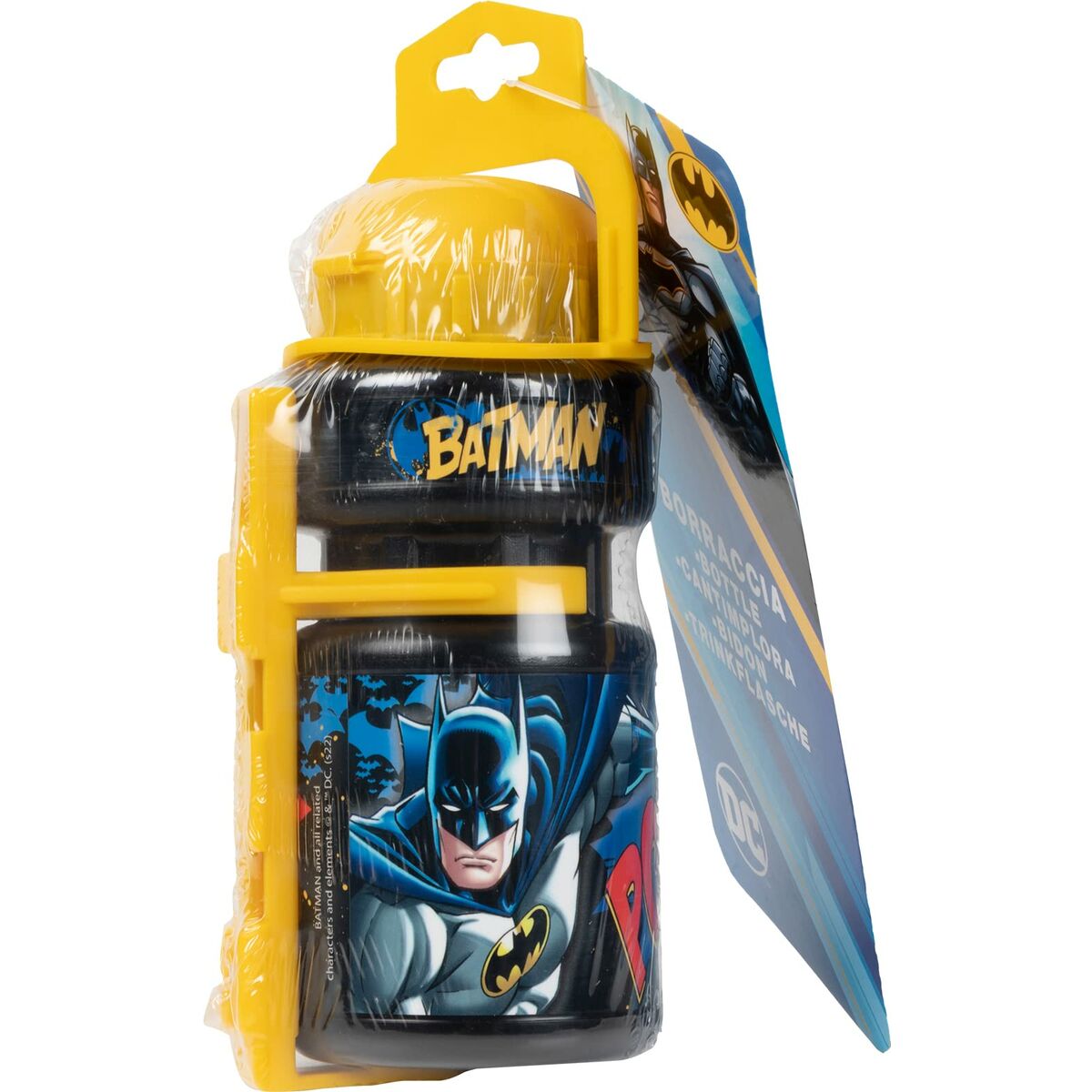 Batman Kinderfles Voor Fiets Batman Cz10969 Geel/Zwart 350 Ml Geel