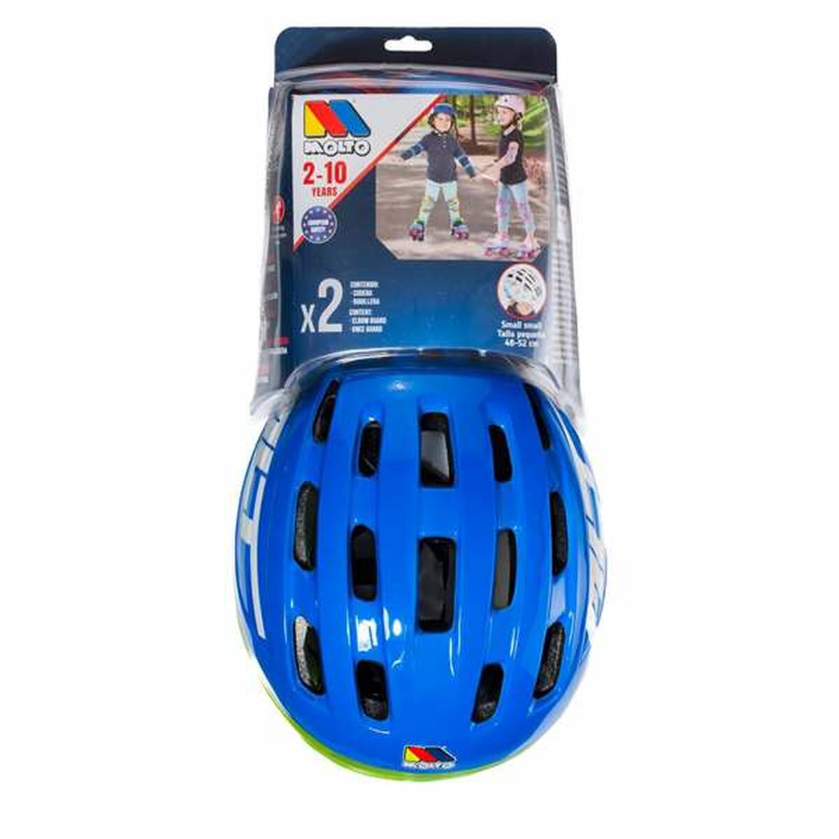 Moltó Set Van Helm En Kniebeschermers Moltó Blauw 2-10 Jaar