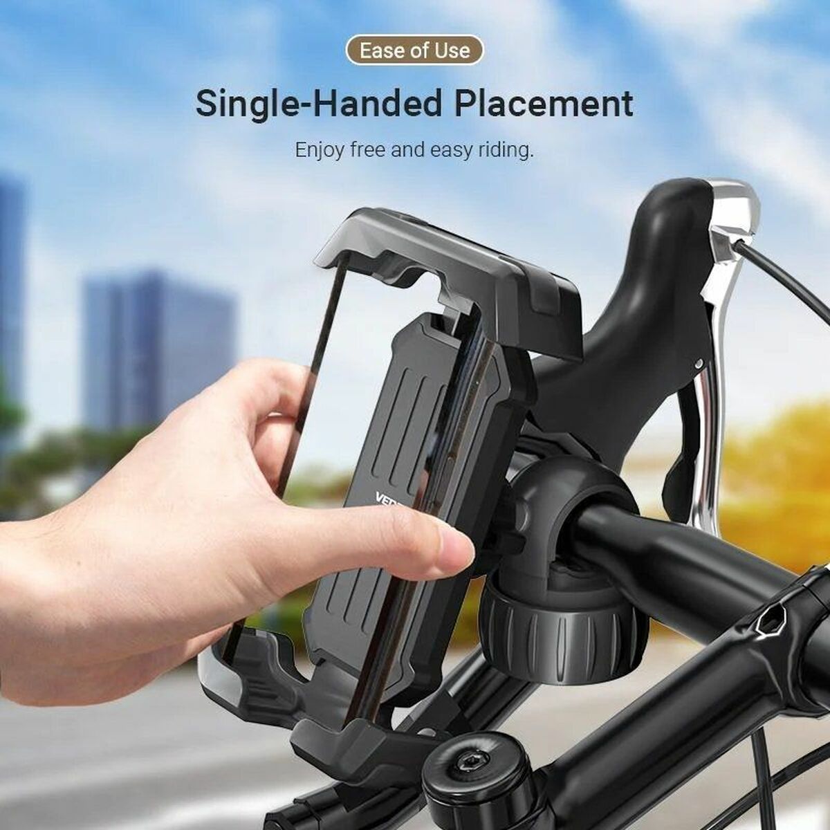 Vention Fiets Telefoonhouder Vention Ksfb0 Zwart